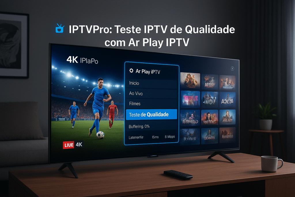 IPTVPro: Teste IPTV de Qualidade com Ar Play IPTV