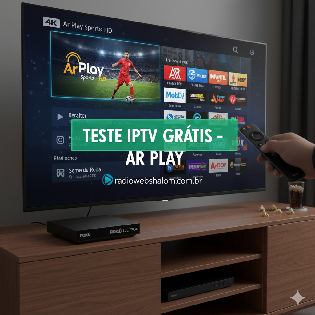IPTV na Roku : TESTE IPTV Grátis da Ar Play IPTV 