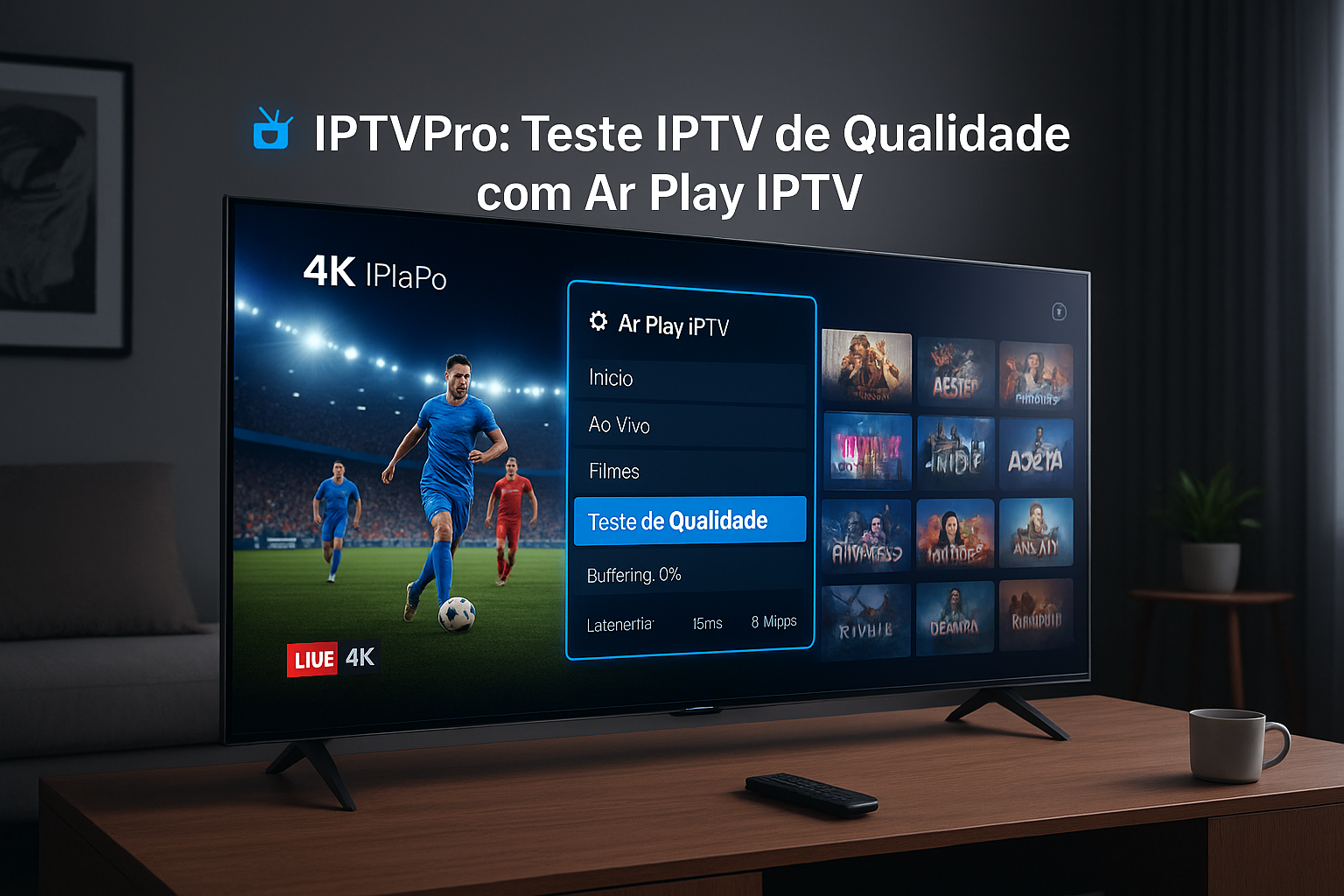 IPTVPro: Teste IPTV de Qualidade com Ar Play IPTV