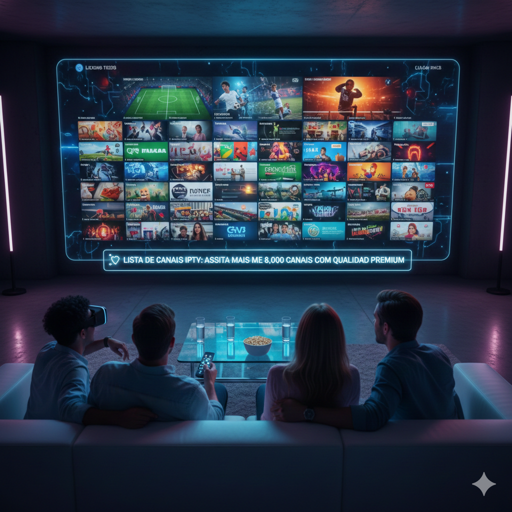 Lista De Canais IPTV Mais de 8.000 Canais 