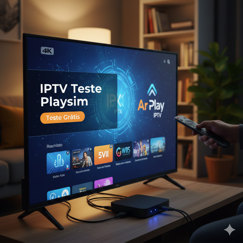 IPTV Teste Playsim: Teste Grátis com a Ar Play IPTV